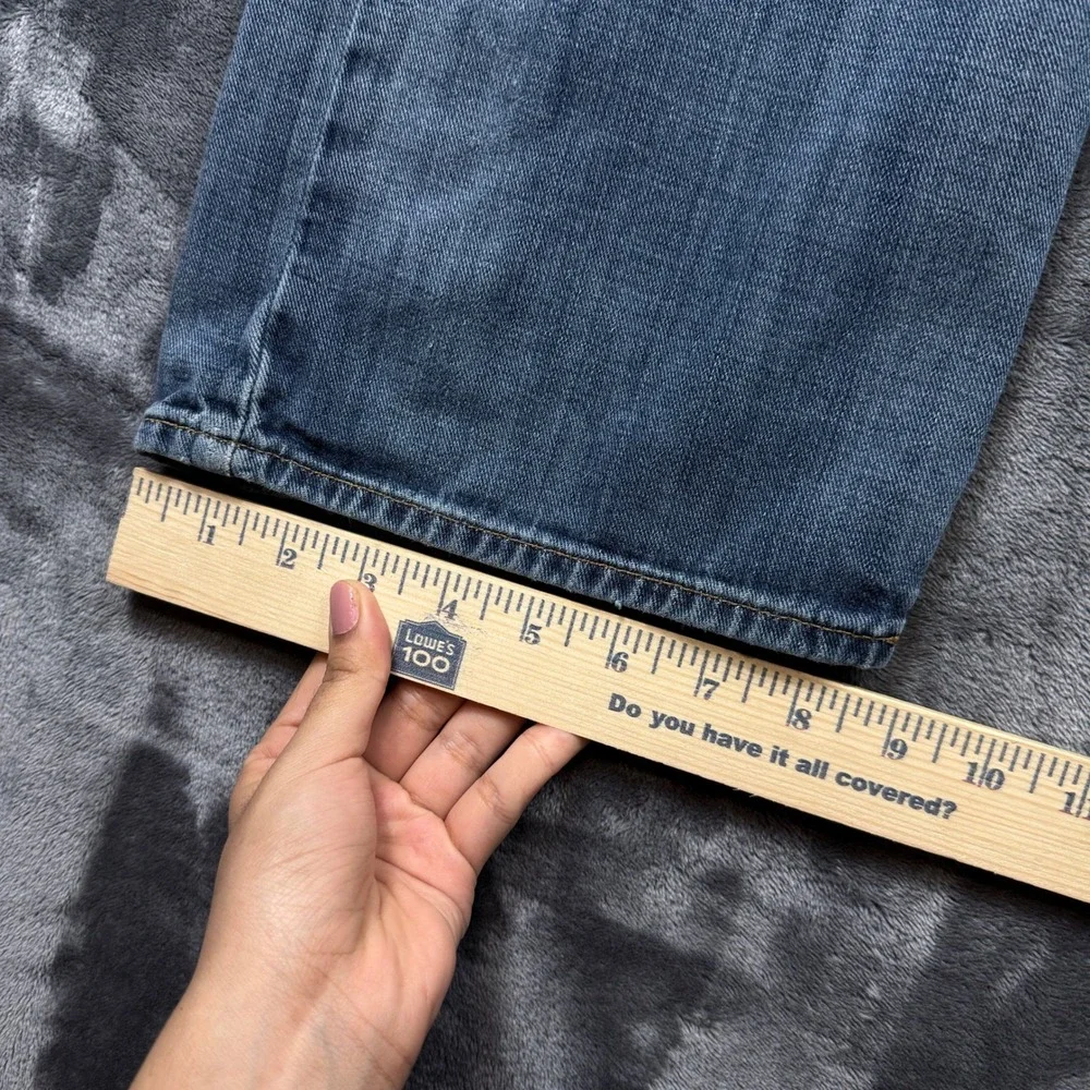 Lucky Brand 361 Vintage Straight Jeans Mens 36x32 Blue Premium Italian Denim